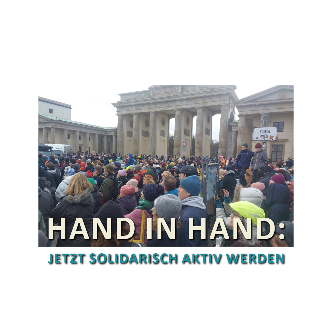 AUFRUF: „Hand in Hand: Jetzt solidarisch aktiv werden“